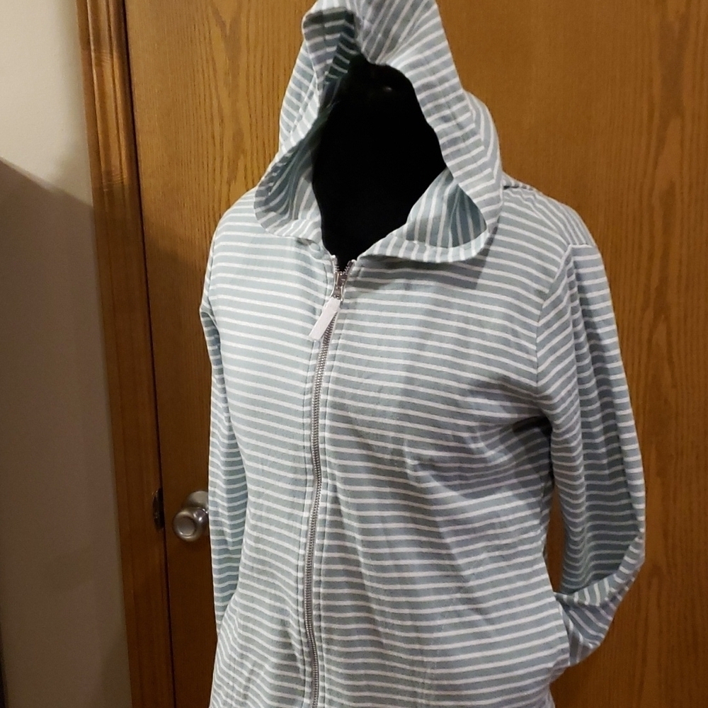 Pendleton lightweight pocket striped hooded cotton